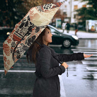 Hawaii Beige Version Umbrella Aloha Tribal Pattern LT9 - Polynesian Pride