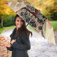 Hawaii Beige Version Umbrella Aloha Tribal Pattern LT9 - Polynesian Pride