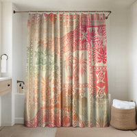 Hawaii Sweat Pink Ombre Bathroom Set Aloha Tribal Pattern LT9 Shower Curtain Only Pink - Polynesian Pride