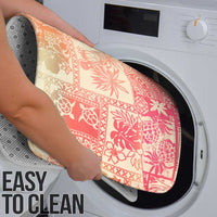 Hawaii Sweat Pink Ombre Bathroom Set Aloha Tribal Pattern LT9 - Polynesian Pride