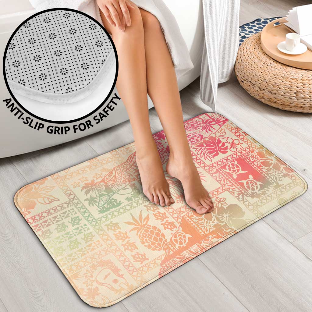 Hawaii Sweat Pink Ombre Bathroom Set Aloha Tribal Pattern LT9 - Polynesian Pride