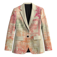Hawaii Sweat Pink Ombre Blazer Aloha Tribal Pattern LT9 Unisex Pink - Polynesian Pride