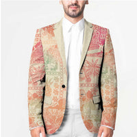 Hawaii Sweat Pink Ombre Blazer Aloha Tribal Pattern LT9 - Polynesian Pride