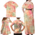 Hawaii Family Matching Off Shoulder Maxi Dress and Hawaiian Shirt Aloha Tribal Pattern Sweat Pink Ombre LT9 - Polynesian Pride