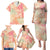 Hawaii Family Matching Puletasi Dress and Hawaiian Shirt Aloha Tribal Pattern Sweat Pink Ombre LT9 - Polynesian Pride