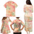 Hawaii Family Matching Puletasi Dress and Hawaiian Shirt Aloha Tribal Pattern Sweat Pink Ombre LT9 - Polynesian Pride