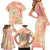 Hawaii Family Matching Short Sleeve Bodycon Dress and Hawaiian Shirt Aloha Tribal Pattern Sweat Pink Ombre LT9 - Polynesian Pride