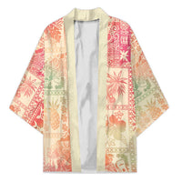 Hawaii Sweat Pink Ombre Kimono Aloha Tribal Pattern LT9 Unisex Pink - Polynesian Pride