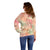 Hawaii Off Shoulder Sweater Aloha Tribal Pattern Sweat Pink Ombre LT9 - Polynesian Pride