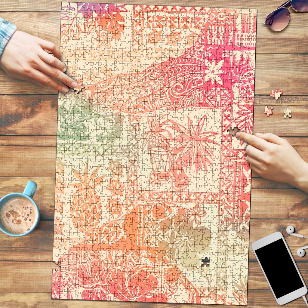 Hawaii Sweat Pink Ombre Puzzle Aloha Tribal Pattern LT9 Pink - Polynesian Pride