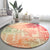 Hawaii Round Carpet Aloha Tribal Pattern Sweat Pink Ombre LT9 - Polynesian Pride