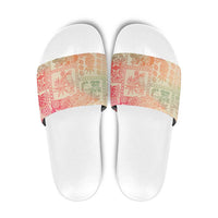 Hawaii Sweat Pink Ombre Slide Sandals Aloha Tribal Pattern LT9 Pink - Polynesian Pride