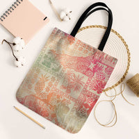 Hawaii Sweat Pink Ombre Tote Bag Aloha Tribal Pattern LT9 Black Strap One Size Pink - Polynesian Pride