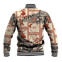 Aloha Hawaii Christmas Baseball Jacket Mele Kalikimaka Tapa Tribal Retro Style LT9 - Polynesian Pride