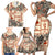 Aloha Hawaii Christmas Family Matching Short Sleeve Bodycon Dress and Hawaiian Shirt Mele Kalikimaka Tapa Tribal Retro Style LT9 - Polynesian Pride