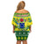 Cook Islands Christmas Family Matching Off Shoulder Short Dress and Hawaiian Shirt Santa Beach Meri Kiritimiti LT9 - Polynesian Pride