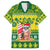 Cook Islands Christmas Hawaiian Shirt Santa Beach Meri Kiritimiti LT9 Green - Polynesian Pride