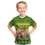 Cook Islands Christmas Kid T Shirt Santa Beach Meri Kiritimiti LT9 Green - Polynesian Pride