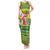 Cook Islands Christmas Tank Maxi Dress Santa Beach Meri Kiritimiti LT9 Women Green - Polynesian Pride