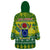 Cook Islands Christmas Wearable Blanket Hoodie Santa Beach Meri Kiritimiti LT9 - Polynesian Pride