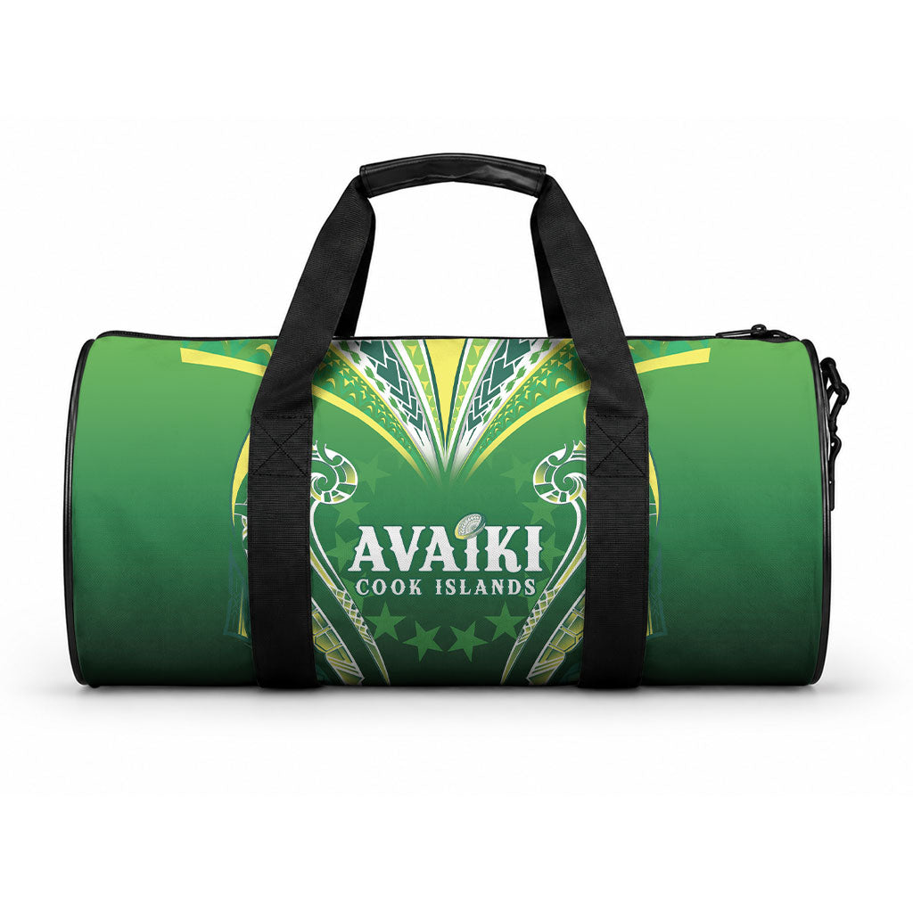 Rugby Cook Islands Avaiki Duffle Bag Green Kuki Airani Tribal Maori Inspired LT9 One size Green - Polynesian Pride