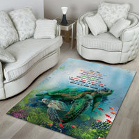 Polynesia Mother's Day Area Rug Magnificent Sea Turtle Of Love and Gratitude LT9 - Polynesian Pride