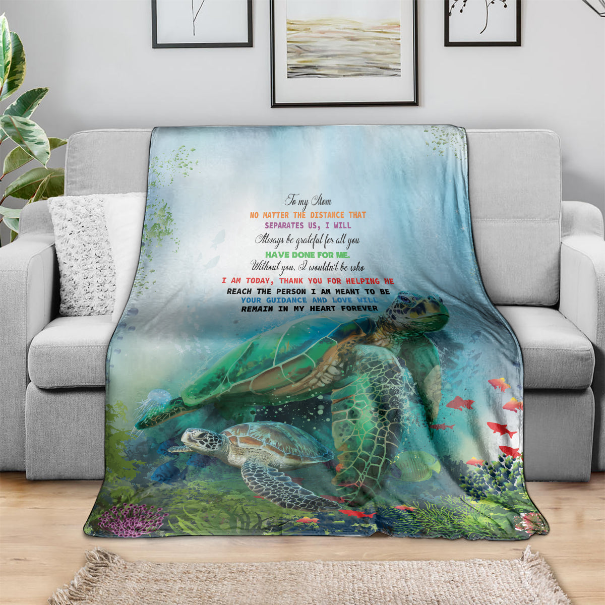 Polynesia Mother's Day Blanket Magnificent Sea Turtle Of Love and Gratitude LT9 - Polynesian Pride