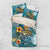 Sea Turtle In The Ocean Bedding Set with Polynesian Pattern Arty Style