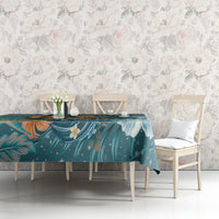 Sea Turtle In The Ocean Tablecloth with Polynesian Pattern Arty Style LT9 - Polynesian Pride