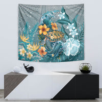 Sea Turtle In The Ocean Tapestry with Polynesian Pattern Arty Style LT9 - Polynesian Pride