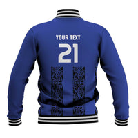 Custom Oceania Football NZ Auckland Baseball Jacket Maori Tribal Pattern LT9 - Polynesian Pride