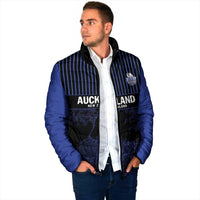 Custom Oceania Football NZ Auckland Padded Jacket Minimal City Map Style LT9 - Polynesian Pride