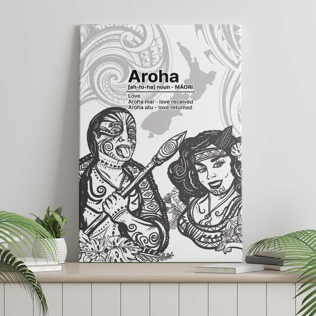 Aroha Maori Language Canvas Wall Art Te Reo Maori Inspired Art LT9 - Polynesian Pride