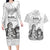 Aroha Maori Language Couples Matching Long Sleeve Bodycon Dress and Hawaiian Shirt Te Reo Maori Inspired Art