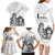 Aroha Maori Language Family Matching Long Sleeve Bodycon Dress and Hawaiian Shirt Te Reo Maori Inspired Art