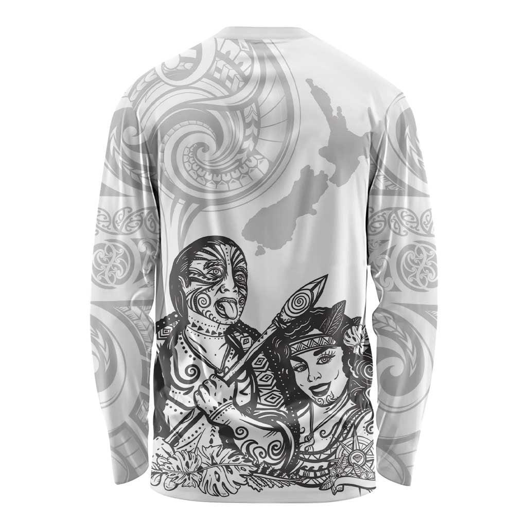 Aroha Maori Language Long Sleeve Shirt Te Reo Maori Inspired Art LT9 - Polynesian Pride