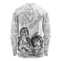Aroha Maori Language Long Sleeve Shirt Te Reo Maori Inspired Art LT9 - Polynesian Pride