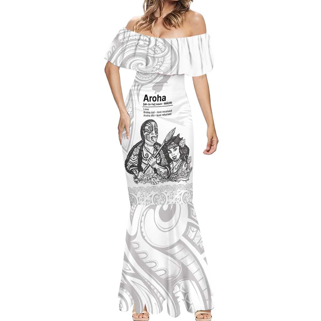 Aroha Maori Language Mermaid Dress Te Reo Maori Inspired Art LT9 - Polynesian Pride