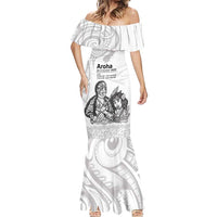 Aroha Maori Language Mermaid Dress Te Reo Maori Inspired Art LT9 - Polynesian Pride