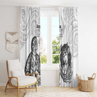 Aroha Maori Language Window Curtain Te Reo Maori Inspired Art LT9 - Polynesian Pride