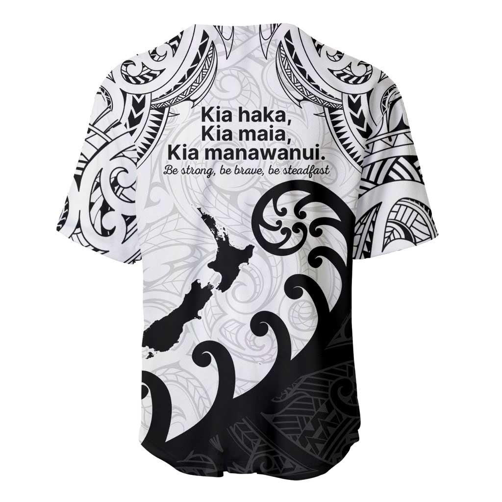 Kia Haka Maori language Baseball Jersey Te Reo Maori Inspired Art LT9 - Polynesian Pride