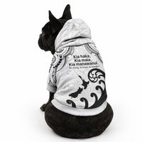 Kia Haka Maori language Pet Hoodie Te Reo Maori Inspired Art LT9 - Polynesian Pride