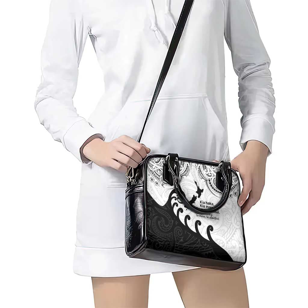 Kia Haka Maori language Shoulder Handbag Te Reo Maori Inspired Art LT9 - Polynesian Pride