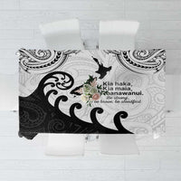 Kia Haka Maori language Tablecloth Te Reo Maori Inspired Art LT9 white - Polynesian Pride