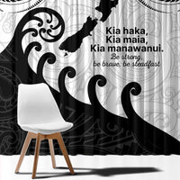 Kia Haka Maori language Window Curtain Te Reo Maori Inspired Art LT9 - Polynesian Pride
