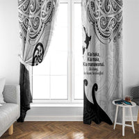 Kia Haka Maori language Window Curtain Te Reo Maori Inspired Art LT9 - Polynesian Pride