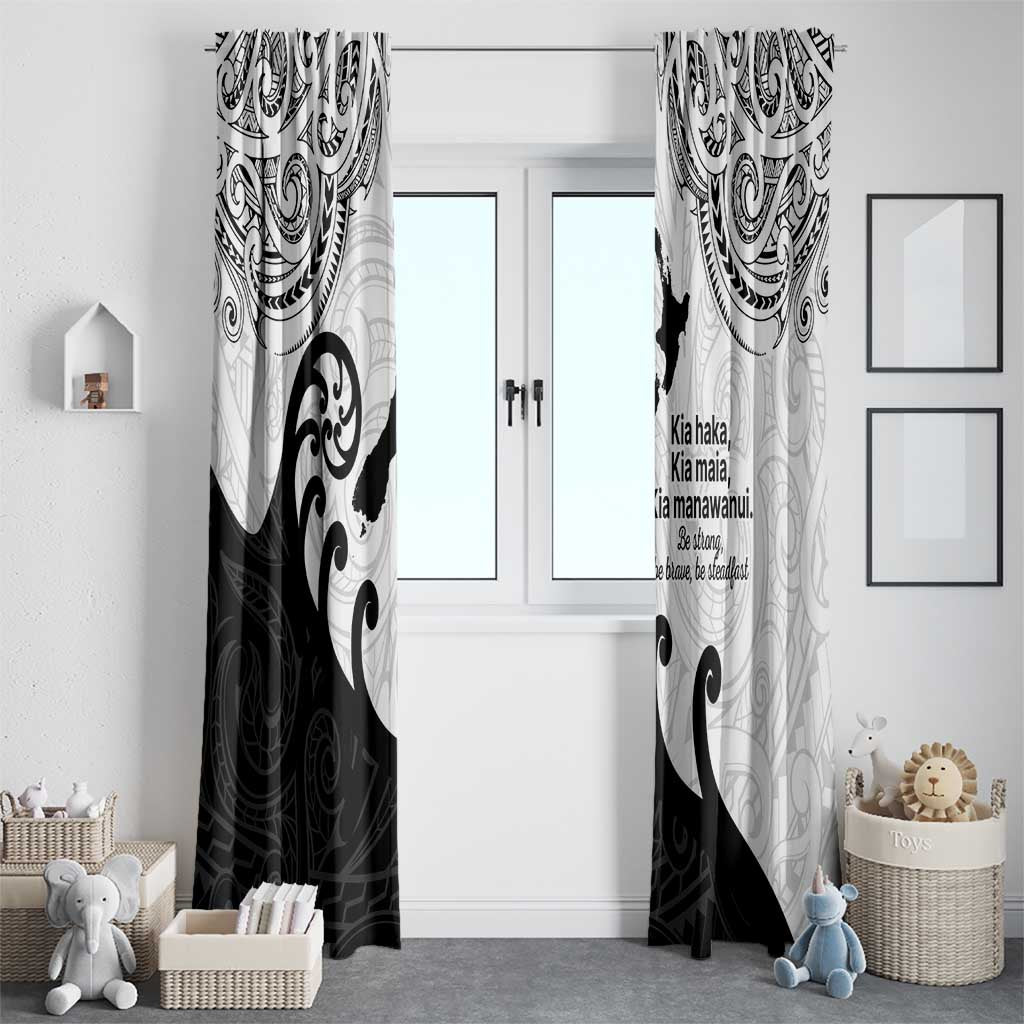 Kia Haka Maori language Window Curtain Te Reo Maori Inspired Art LT9 - Polynesian Pride