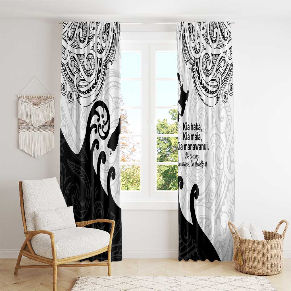 Kia Haka Maori language Window Curtain Te Reo Maori Inspired Art LT9 - Polynesian Pride
