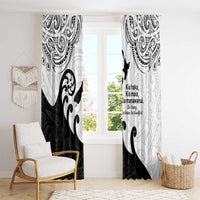 Kia Haka Maori language Window Curtain Te Reo Maori Inspired Art LT9 - Polynesian Pride