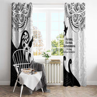 Kia Haka Maori language Window Curtain Te Reo Maori Inspired Art LT9 - Polynesian Pride